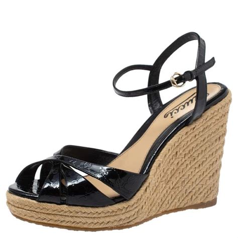 gucci guccissima wedges|Gucci wedge platform.